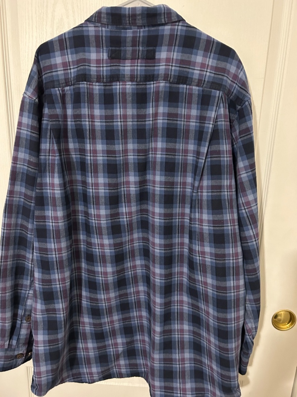 Duluth Trading Co. Men's 2XL Tall Plaid Flannel Shirt Long Sleeve Cotton - Picture 8 of 13